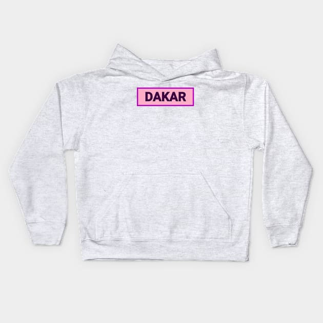 DAKAR Kids Hoodie by Tony Cisse Art Originals